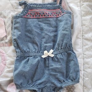 Denim romper